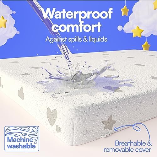 Mommy Me Pack Play Mattress Pad with Waterproof Cover