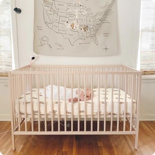 52x28 Inches Muslin Crib Sheet for Baby Girls and Boys