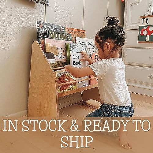 Enjoy The Wood Montessori Bookshelf for Kids