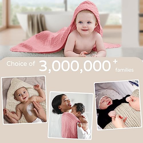 Yoofoss Hooded Baby Towels 2 Pack Muslin Organic Cotton 1
