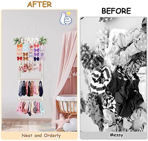 Cherrboll Headbands Holder with Hooks for Baby Hair Accessories