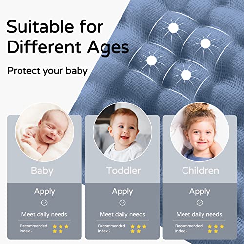 Yoofoss 2 Pack Hooded Baby Towels - 32x32 Inch Organic Muslin