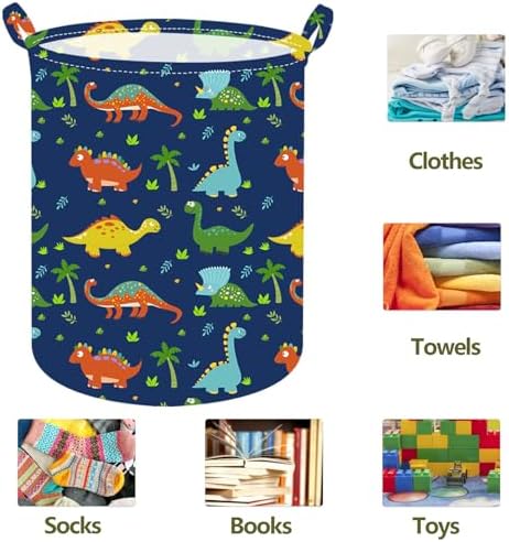 197 Inch Dinosaur Laundry Basket with Handles