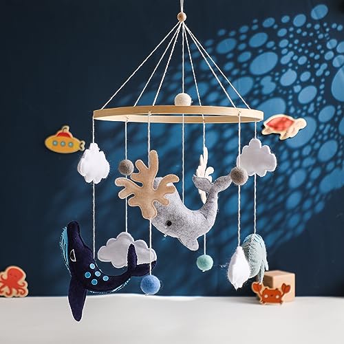 Ikubigu Baby Crib Mobile Ocean Animals