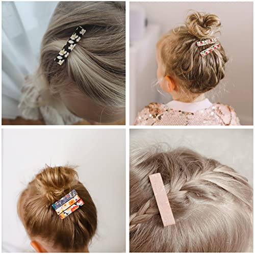 Fancy Clouds 20pcs Flower Hair Clips for Girls Women Kids