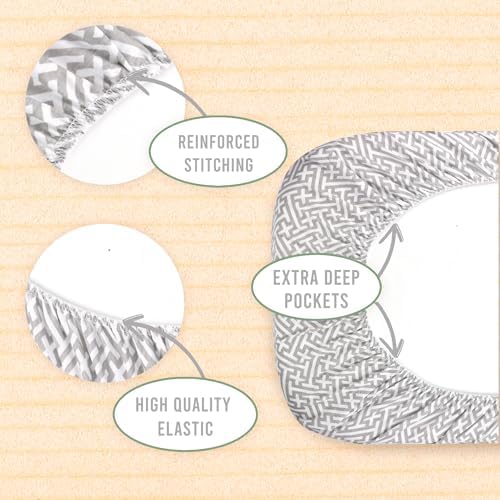 Bublo Baby 2-Pack Organic Bassinet Sheets 1