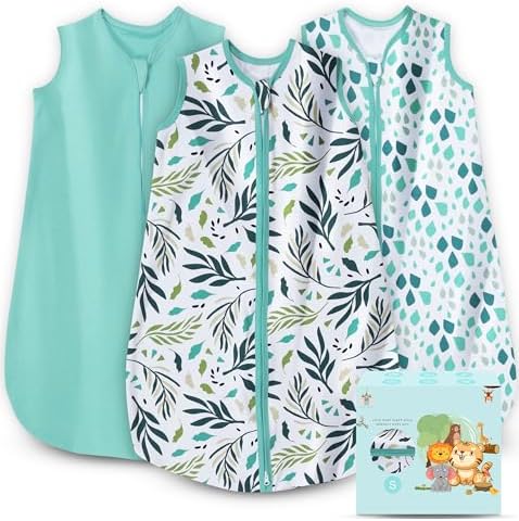 Cute Castle 3-Pack Sleep Sack 0-6 Months 100 Cotton