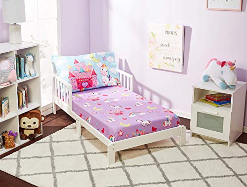 EVERYDAY KIDS Unicorn Dreams Toddler Sheet Set