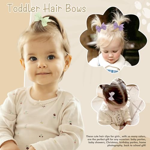 24PCS Oaoleer 2 Inch Toddler Hair Clips