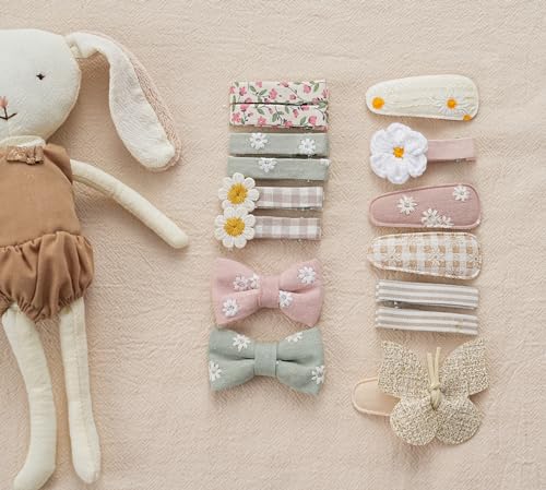 15 Pcs Hair Clips for Girls with Bows Butterfly Flower 1