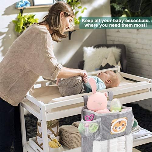 Accmor Hanging Baby Diaper Caddy Organizer Grey
