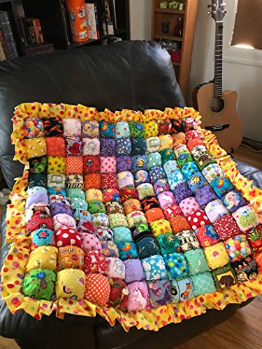 Handmade iSpy Rainbow Bubble Quilt Play Mat