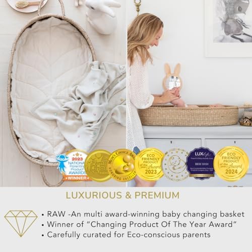 Premium Baby Changing Basket with High Sides Liner