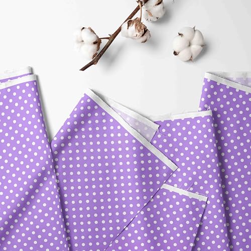 Bacati Mix N Match Pin Dots Crib Bed Skirt Lilac