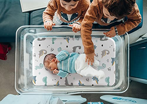 GRSSDER Stretchy Fitted Bassinet Sheet Set 2 Pack