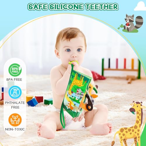 BBWOO Baby Book Toy for 0-6 Months Tummy Time