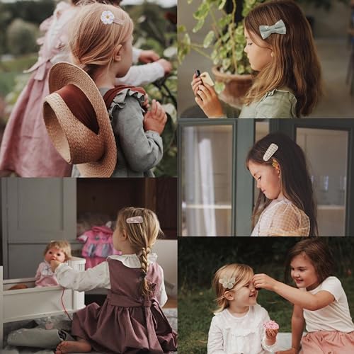 15 Pcs Hair Clips for Girls with Bows Butterfly Flower 1