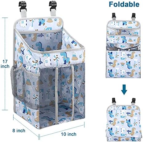 Accmor Hanging Diaper Caddy Organizer for Crib White