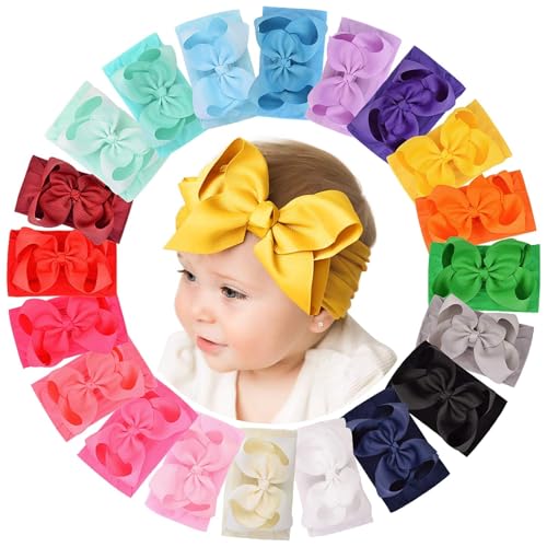 doboi 20pcs Baby Girls Bows Headbands