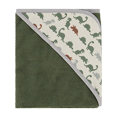 Cudlie Buttons Stitches Baby Hooded Towels 3 Pack Dino Roar