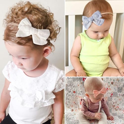 VISBL Baby Girl Headbands and Bows Set 1