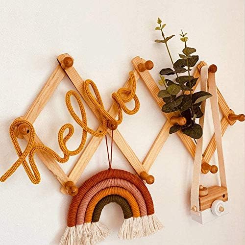 EBINGMIMA Rainbow Macrame Wall Hanging Decor
