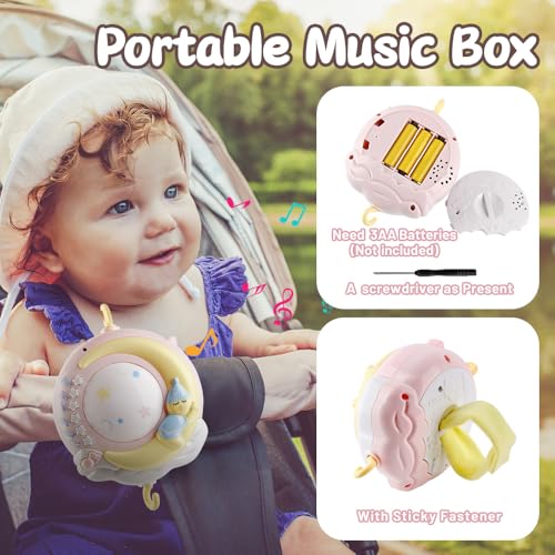 Mini Tudou Musical Crib Mobile with Lights and Remote Control