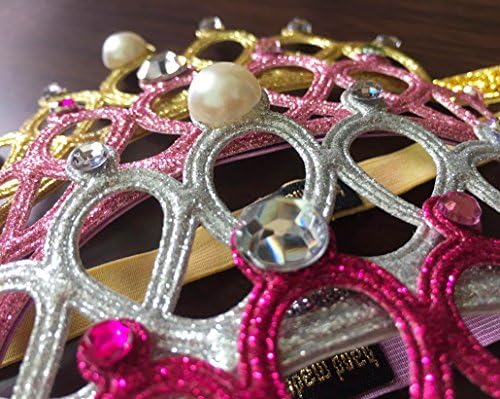 DANMY Baby Girl Elastic Headband with Rhinestones and Glitter 1