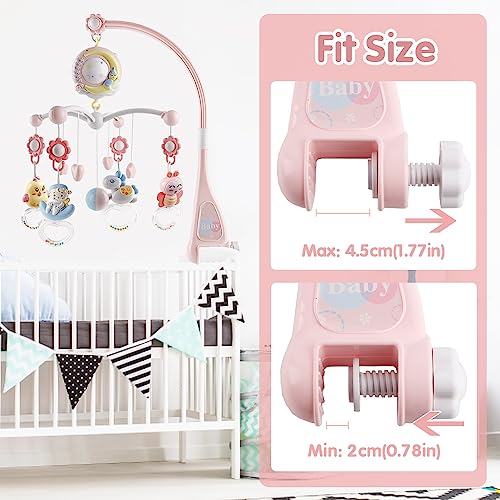 Mini Tudou Musical Crib Mobile with Lights and Remote Control