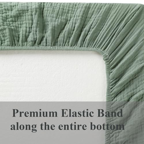 Fadacudan Muslin Bassinet Sheets 2 Pack Cotton Fitted Roman