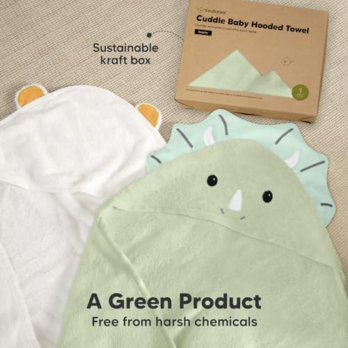 KeaBabies Hooded Baby Towel - Bamboo Viscose Soft Absorbent