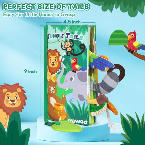 BBWOO Baby Book Toy for 0-6 Months Tummy Time