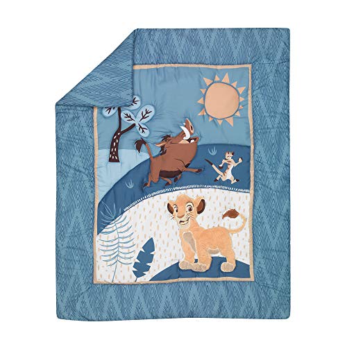 Lambs Ivy Lion King Adventure 3-Piece Crib Bedding Set Blue