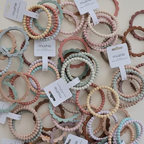 Mushie Flower Teether Bracelet 3-Pack 1