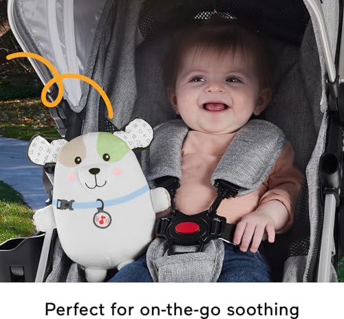 Fisher-Price Calming Vibes Puppy Soother Sound Machine for Newborns