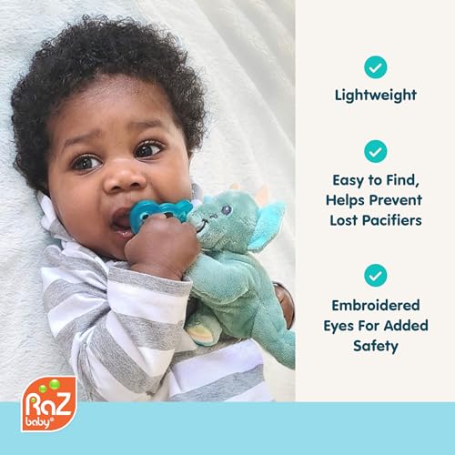 RaZbaby JollyPop Pacifier with RaZbuddy Dragon 0M