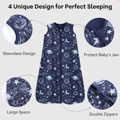 Baby Sleep Sack 6-12 Months 3 Pack 100 Cotton