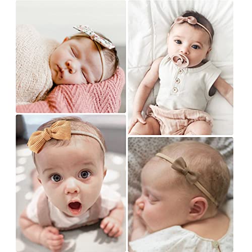 21 Piece Baby Headbands and Bows Set for Girls and Infants