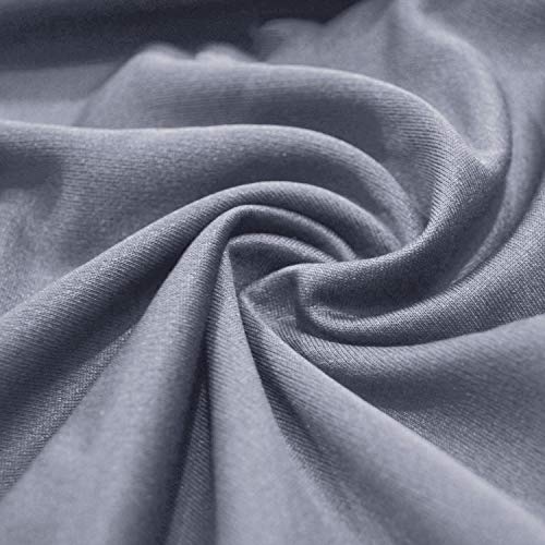 Biloban Crib Sheets Fitted 2 Pack Grey Navy 52x28