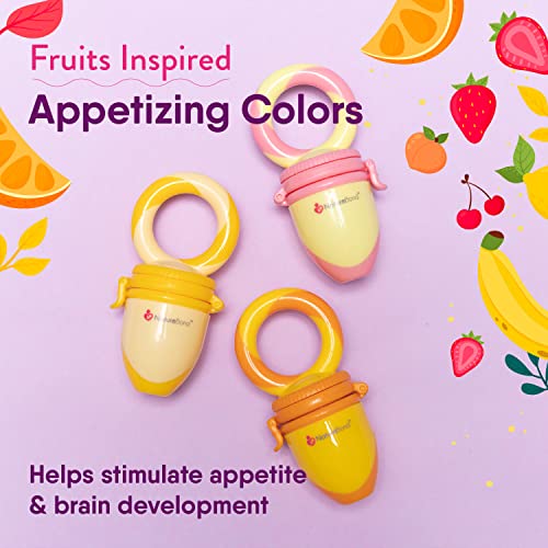 NatureBond Baby Food Feeder 2 Pack - Teething Weaning Aid