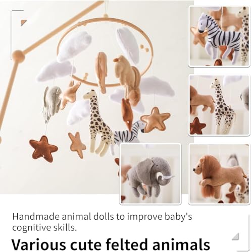 Ikubigu Baby Mobile for Crib Gender Neutral
