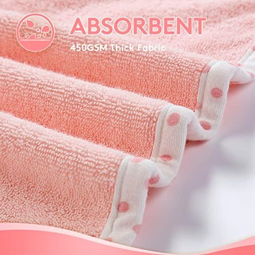TBEZY Baby Hooded Towel with Bunny Design 1