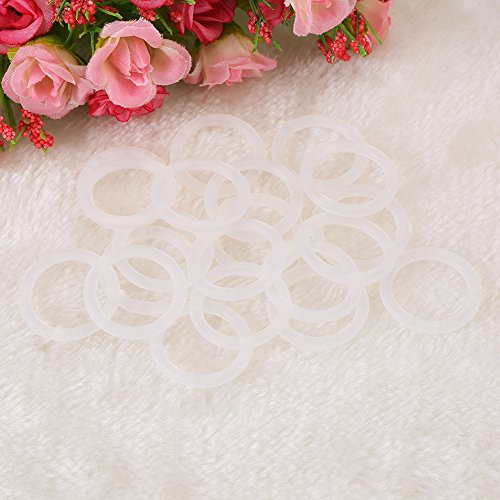 20Pcs Silicone Pacifier Clips Transparent