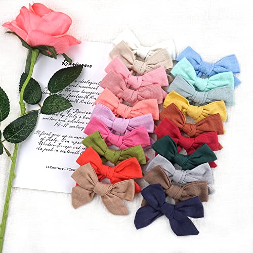 CLLOT 40 Piece Hair Bow Set with Clips for Girls