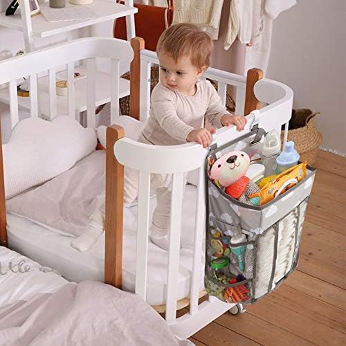 Accmor Hanging Baby Diaper Caddy Organizer Grey Cloud
