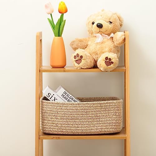 MiniArk 3-Pack Woven Storage Baskets 115x75x47 Mixed Brown