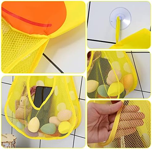 Cute Animal Baby Bath Storage Bag with Suction Cups 1