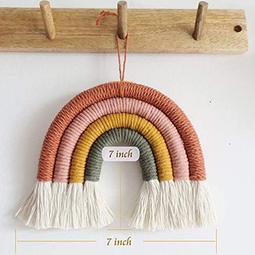 EBINGMIMA Rainbow Macrame Wall Hanging Decor