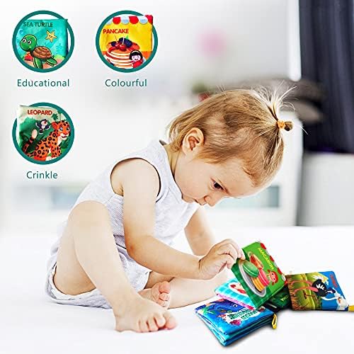AMINFUN Soft Cloth Baby Book Toy Pack of 4 1