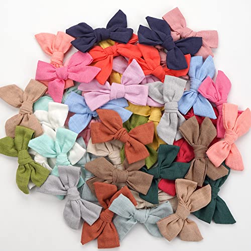 CLLOT 40 Piece Hair Bow Set with Clips for Girls